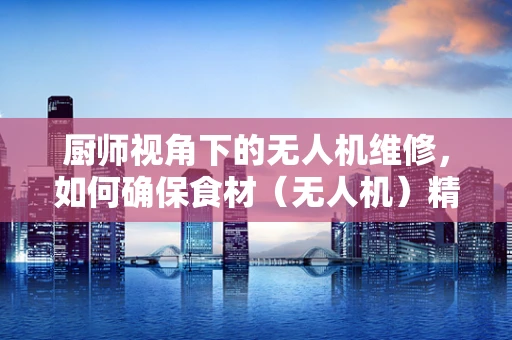 厨师视角下的无人机维修，如何确保食材（无人机）精准送达？