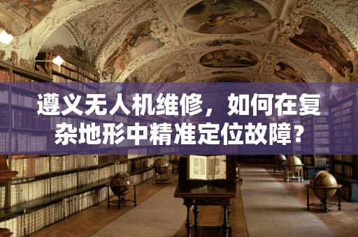 遵义无人机维修，如何在复杂地形中精准定位故障？
