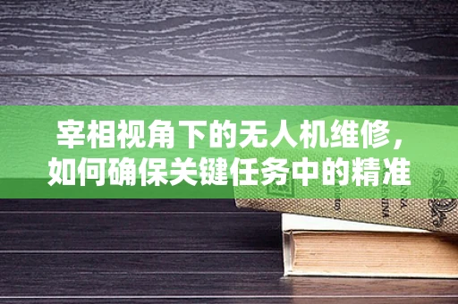 宰相视角下的无人机维修，如何确保关键任务中的精准与高效？