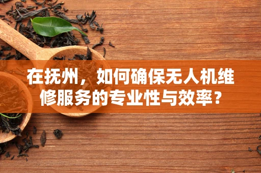 在抚州，如何确保无人机维修服务的专业性与效率？