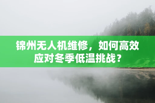 锦州无人机维修，如何高效应对冬季低温挑战？