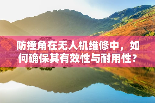 防撞角在无人机维修中，如何确保其有效性与耐用性？