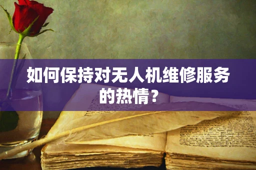 如何保持对无人机维修服务的热情？