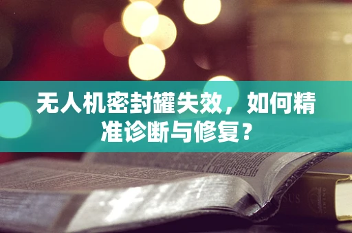 无人机密封罐失效，如何精准诊断与修复？