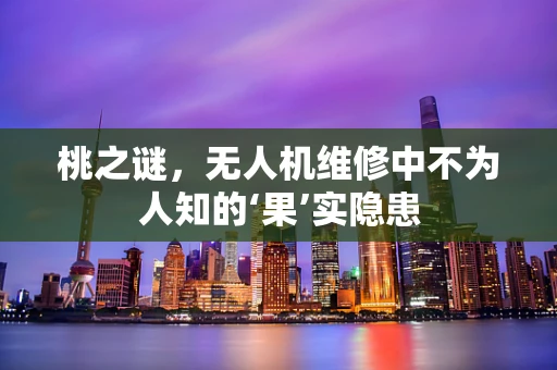 桃之谜，无人机维修中不为人知的‘果’实隐患