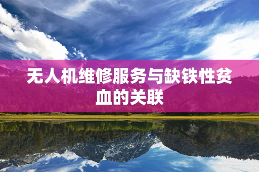 无人机维修服务与缺铁性贫血的关联