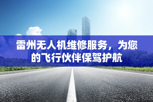 雷州无人机维修服务，为您的飞行伙伴保驾护航