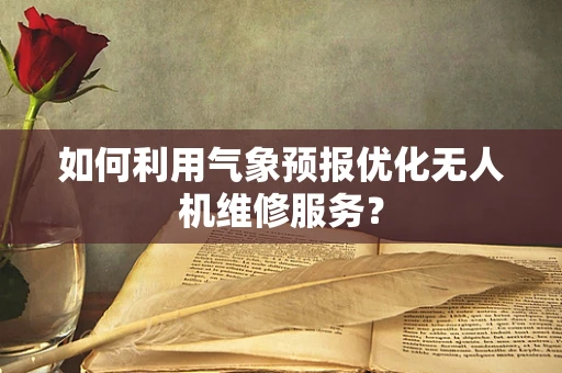 如何利用气象预报优化无人机维修服务？