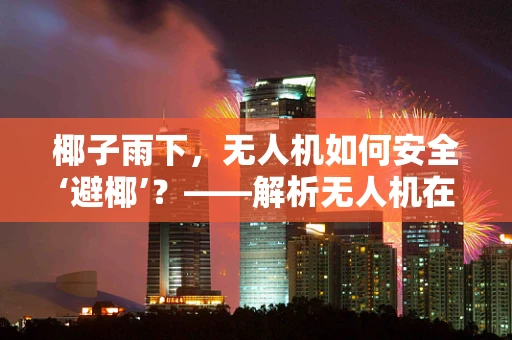 椰子雨下，无人机如何安全‘避椰’？——解析无人机在热带气候中的维修挑战