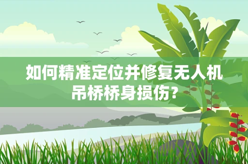 如何精准定位并修复无人机吊桥桥身损伤？