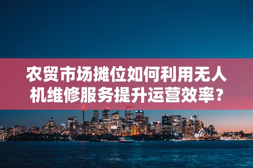 农贸市场摊位如何利用无人机维修服务提升运营效率？