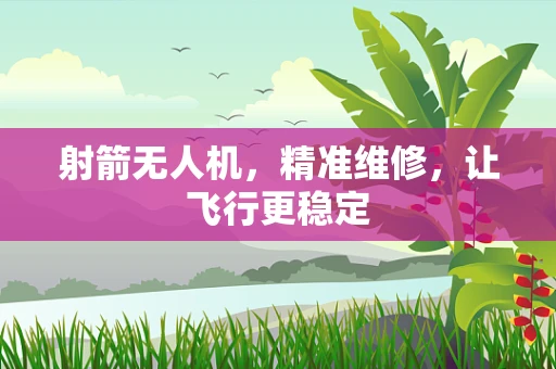 射箭无人机，精准维修，让飞行更稳定