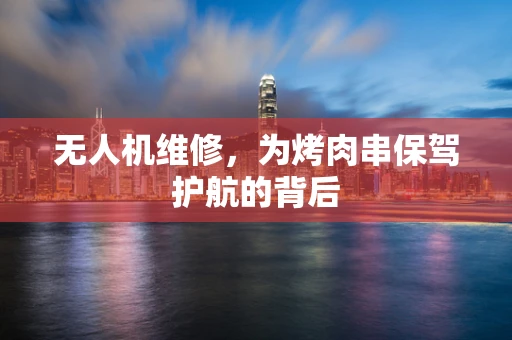 无人机维修，为烤肉串保驾护航的背后