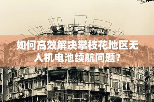 如何高效解决攀枝花地区无人机电池续航问题？