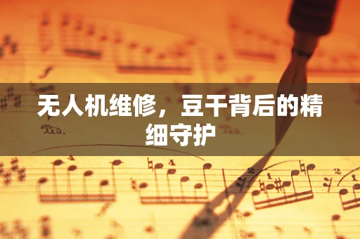 无人机维修，豆干背后的精细守护