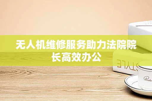 无人机维修服务助力法院院长高效办公