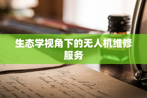 生态学视角下的无人机维修服务