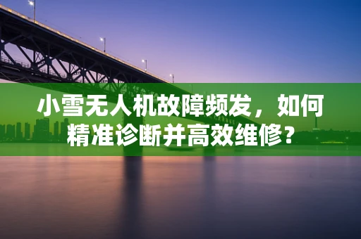 小雪无人机故障频发，如何精准诊断并高效维修？