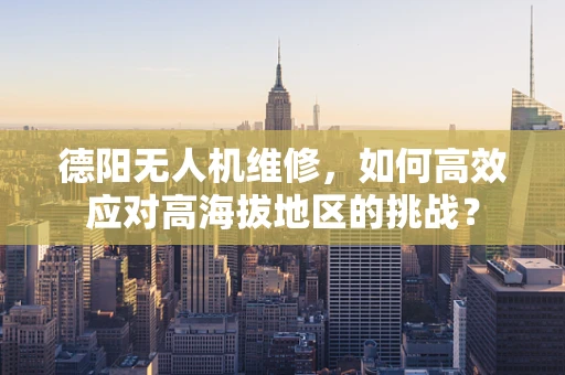 德阳无人机维修，如何高效应对高海拔地区的挑战？