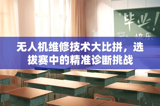 无人机维修技术大比拼，选拔赛中的精准诊断挑战