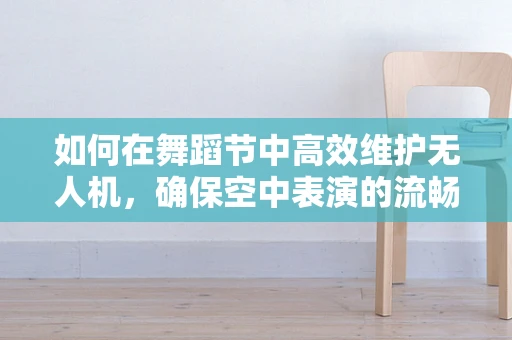 如何在舞蹈节中高效维护无人机，确保空中表演的流畅？