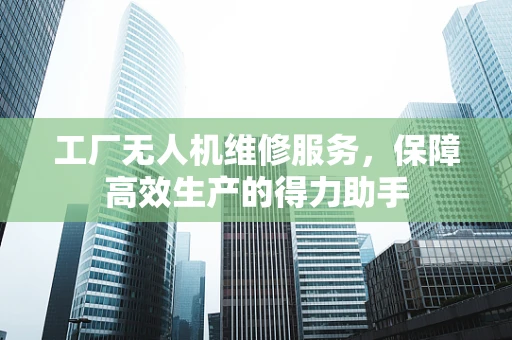 工厂无人机维修服务，保障高效生产的得力助手