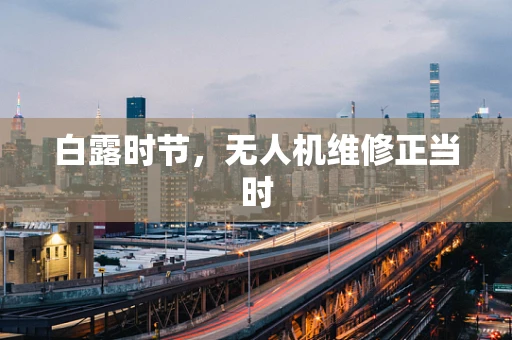 白露时节，无人机维修正当时