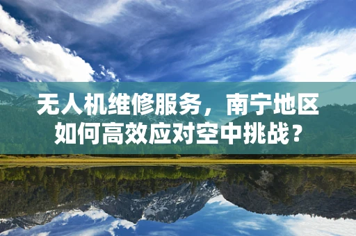 无人机维修服务，南宁地区如何高效应对空中挑战？