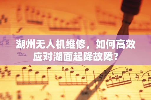 湖州无人机维修，如何高效应对湖面起降故障？