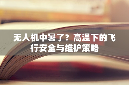 无人机中暑了？高温下的飞行安全与维护策略