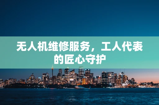 无人机维修服务，工人代表的匠心守护