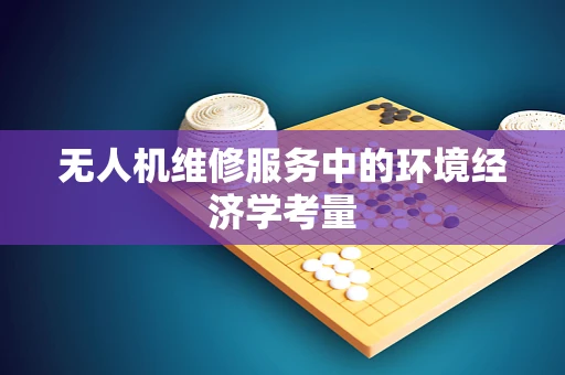 无人机维修服务中的环境经济学考量