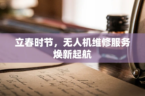立春时节，无人机维修服务焕新起航