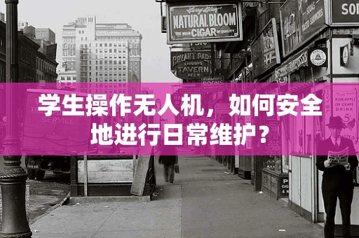 学生操作无人机，如何安全地进行日常维护？