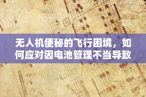 无人机便秘的飞行困境，如何应对因电池管理不当导致的性能下降？
