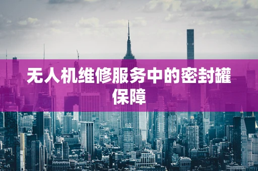 无人机维修服务中的密封罐保障