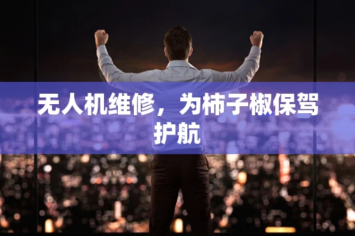 无人机维修，为柿子椒保驾护航