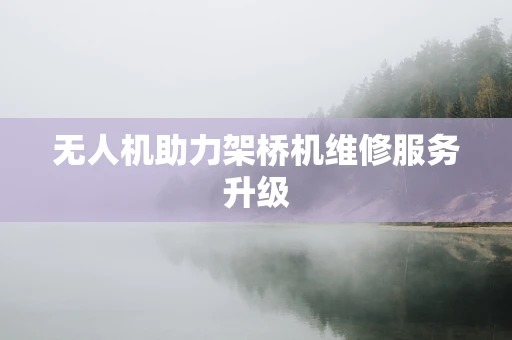 无人机助力架桥机维修服务升级