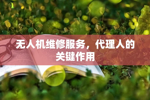 无人机维修服务，代理人的关键作用