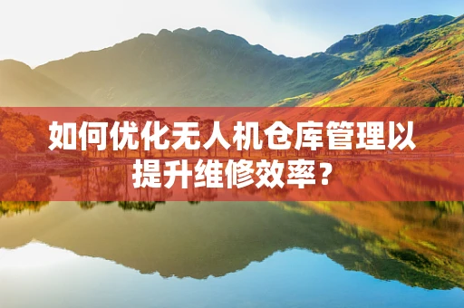 如何优化无人机仓库管理以提升维修效率？