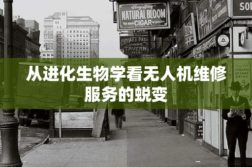 从进化生物学看无人机维修服务的蜕变