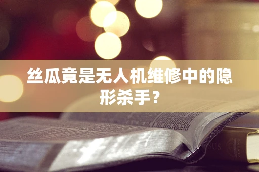 丝瓜竟是无人机维修中的隐形杀手？