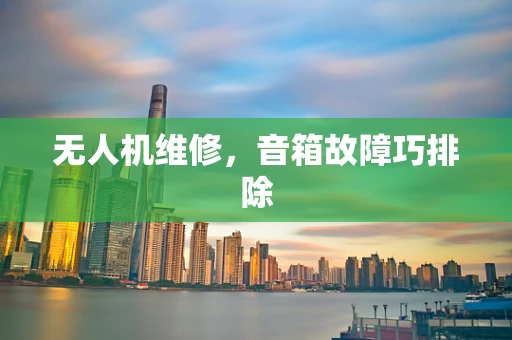 无人机维修，音箱故障巧排除