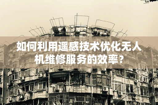 如何利用遥感技术优化无人机维修服务的效率？