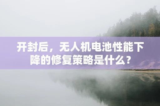 开封后，无人机电池性能下降的修复策略是什么？