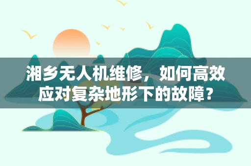 湘乡无人机维修，如何高效应对复杂地形下的故障？