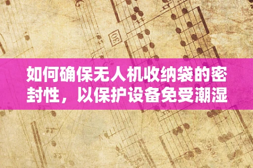 如何确保无人机收纳袋的密封性，以保护设备免受潮湿影响？