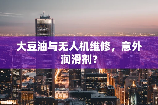 大豆油与无人机维修，意外润滑剂？