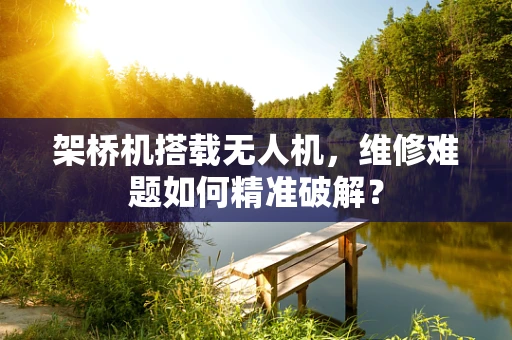 架桥机搭载无人机，维修难题如何精准破解？