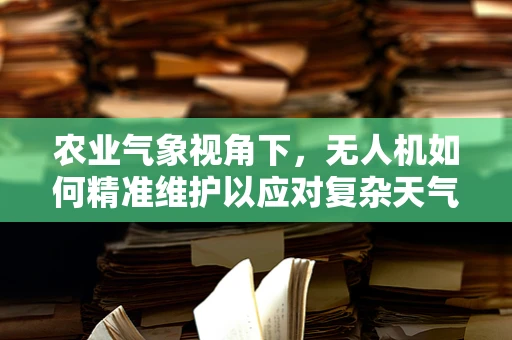 农业气象视角下，无人机如何精准维护以应对复杂天气？